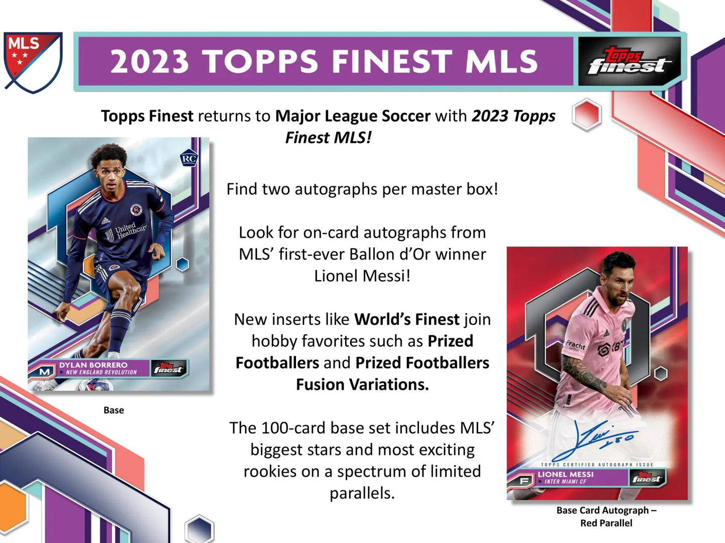2023 Topps MLS Major League Soccer Finest Soccer Hobby Box – My Store